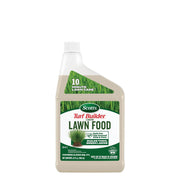 Scotts liquid lawn food front label showing product and quick application benefit