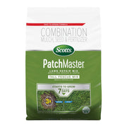 Scotts PatchMaster front bag showing product branding and size, aiding quick selection