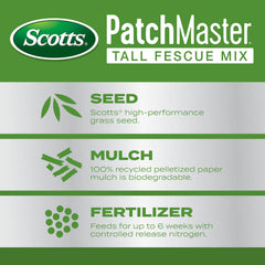 Scotts close-up of tall fescue seed mix highlighting seed quality