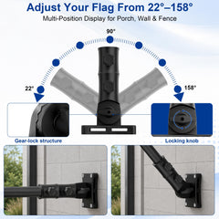 SCWN attached to a wooden post with ties illustrating renter-friendly temporary mounting