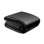 SDLDEER front view of folded 10x10 ft pond liner showing packaging and dimensions, durable protection
