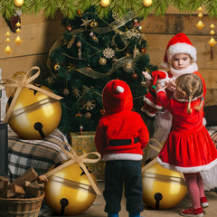 Seematn clustered bells on tree creating bold seasonal focal point