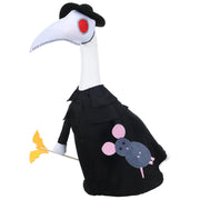 Seenelling front view of plague doctor goose outfit showing spooky porch appeal