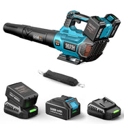 SEESII front view showing blower and included batteries for quick setup