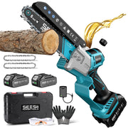 SEESII front view showing compact chainsaw for easy handling