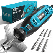 SEESII front view of electric chainsaw sharpener showing compact design and speed