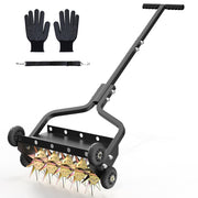 Seeutek front view showing full aerator frame and tines for reliable performance