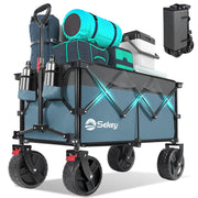 Sekey beach wagon front view showing sturdy frame and roomy bed for heavy loads