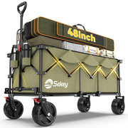 Sekey wagon front packaging showing sturdy frame and capacity benefit