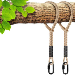 SELEWARE front view of hammock strap showing ready-to-use hook and loop for safe hanging