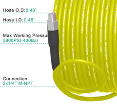 Selkie 50ft hose extended illustrating reach and flexibility