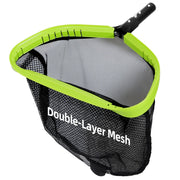 Sepetrel front view skimmer net showing deep bag and angled lip benefit quick scoop