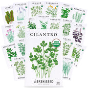 Sereniseed front packaging showing organic herb kit benefits and variety