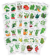 Sereniseed front packaging showing 40 organic seed varieties and certification benefit