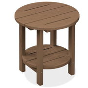 SERWALL round side table front view showing stable design and style