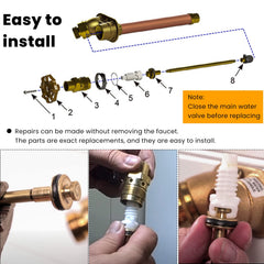 sevencow drain valve assembly detail improving drainage and freeze protection