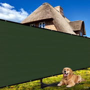 Shade&Beyond front view of rolled privacy screen showing full product benefits