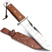 SHALL hori hori front view showing full knife and sheath for versatile outdoor use