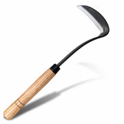 SHANFEEK front view showing wood handle and blade for comfortable control