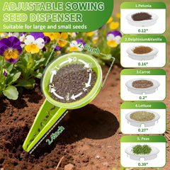 SHAOKAOLU seed dispenser dial detail demonstrating adjustable holes