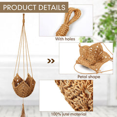 Shappy hanging planter in a living room showing space-saving display benefit