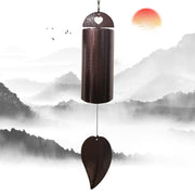 Sharita wind chime front view showing shape and calming presence