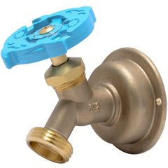 SharkBite front view of 45-degree hose bibb showing outlet and handle for easy control