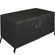 SheeChung front view cover protecting rectangular fire pit, keeps unit clean