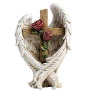 ShineOnAngel front view showing peaceful pose and balanced design benefit: visible memorial focus