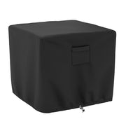 SHINESTAR front view of cover protecting a square fire pit table, durable protection