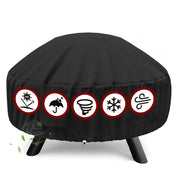 SHINESTAR front view covering a round fire pit, protects from weather