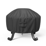 SHINESTAR front view on a covered round fire pit showing full protection