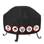 SHINESTAR front view of cover protecting fire pit, keeps pit dry