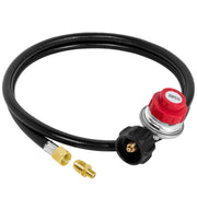 SHINESTAR front view of regulator and hose showing robust build and quick setup benefit