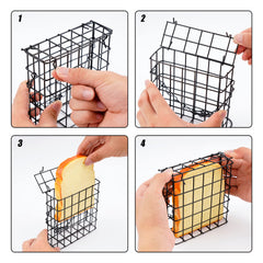 Shitailu suet cake loaded inside cage showcasing secure food placement