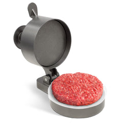Shop Square front view of burger press showing compact design and stable base