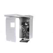 SIEMENS outdoor spa panel front view showing NEMA 3R enclosure and door for weather protection