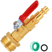 SIGURANTA adapter front view showing durable brass body and compact form for reliability