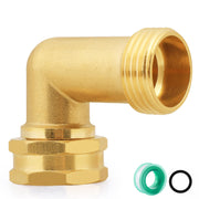 SIGURANTA brass elbow front view showing solid construction and easy fit