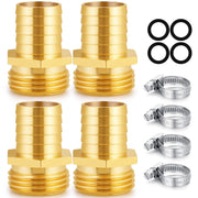 SIGURANTA brass GHT male thread front view showing durable finish and fit