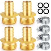 SIGURANTA front view of brass hose fitting showing durable finish and secure connection