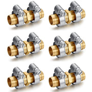 SIGURANTA brass hose mender front view showing durable construction and corrosion resistance