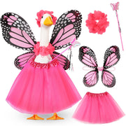 SilTriangle front view showing full assembled costume and charming display