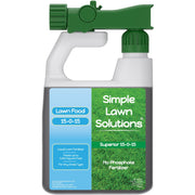 Simple Lawn Solutions front label showing product name and size for easy identification and benefit