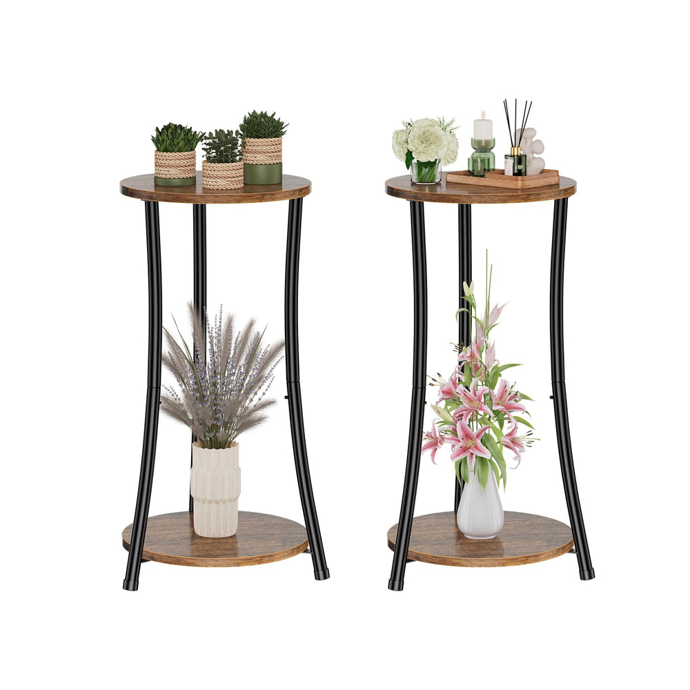 Simple Trending front view of both tables showing compact stylish pair and versatile placement