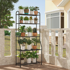 Simple Trending plant stand staged in living room to maximize greenery display