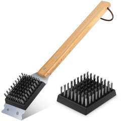 SIMPLETASTE front packaging showing full grill brush benefits and sturdy build