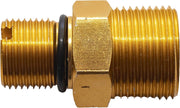 Simpson outlet connector front view showing threads and secure fit benefit