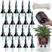 Singhoow front view of 20-pack self-watering spikes showing contents and benefits