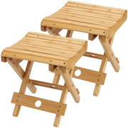 SINJEUN front view of bamboo bench showing clean finish and stability